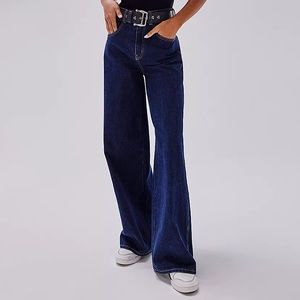 Free People High Rise Wide Leg Jeans